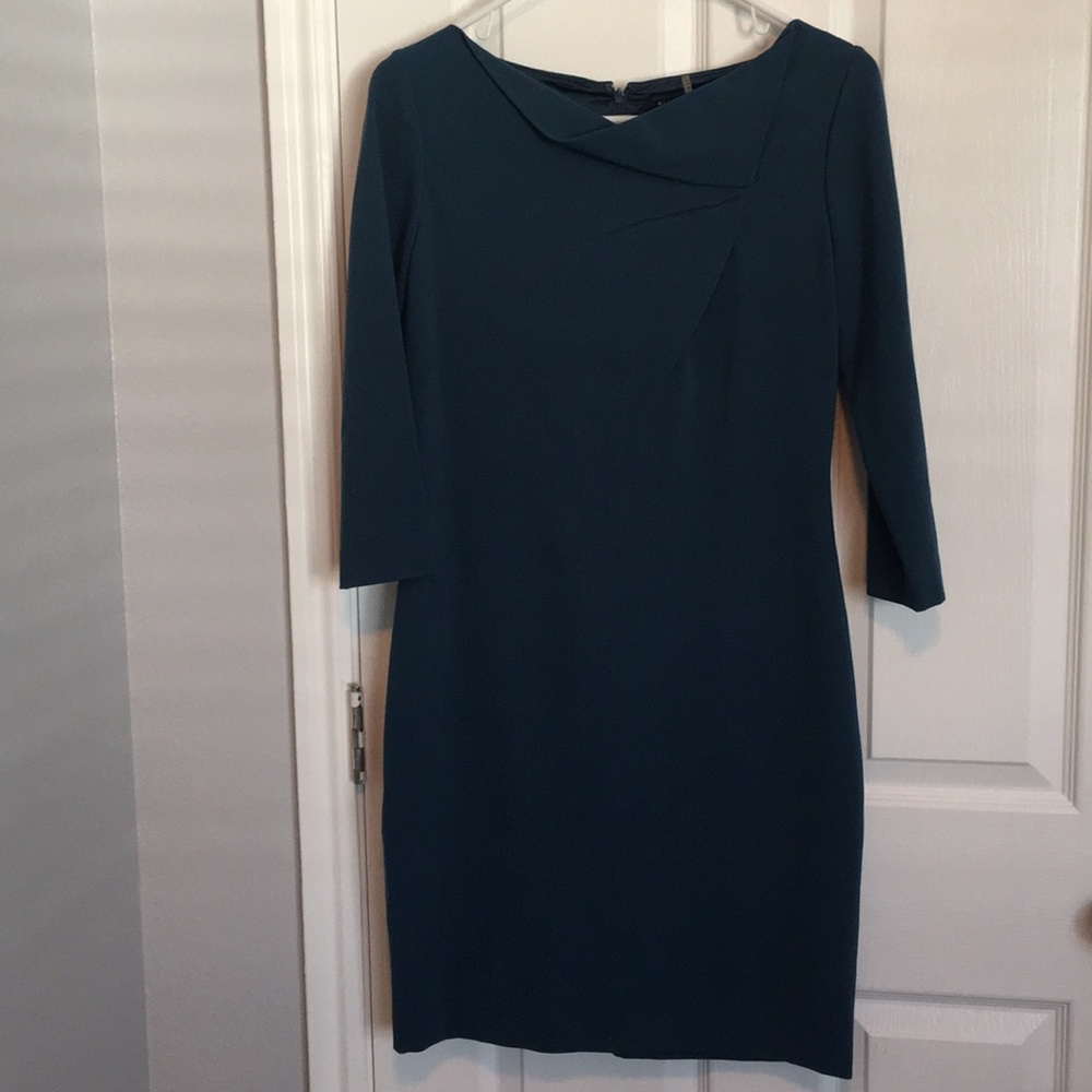 Blue Elie Tahari Dress- 3/4 sleeve